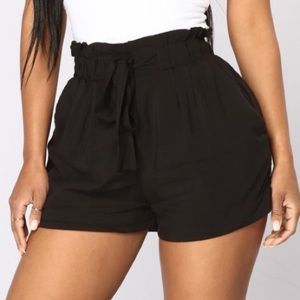 Fashion Nova: Rosie Tie Waist Shorts